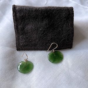 Ted Muehling Jade Lily pad earrings